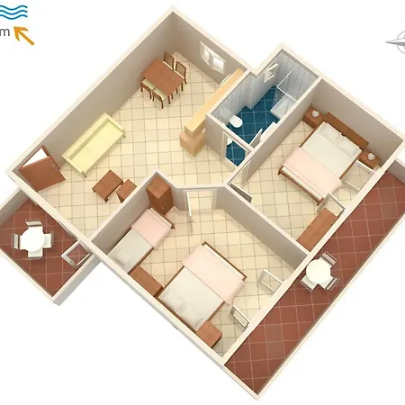 Appartamento 7171a Umago